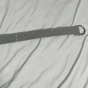 Gray men's belt